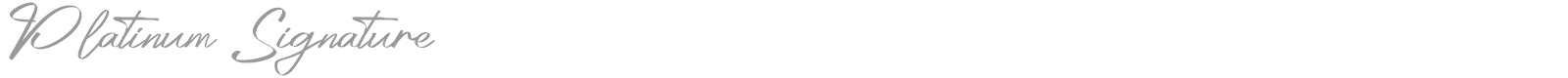 Platinum Signature font preview